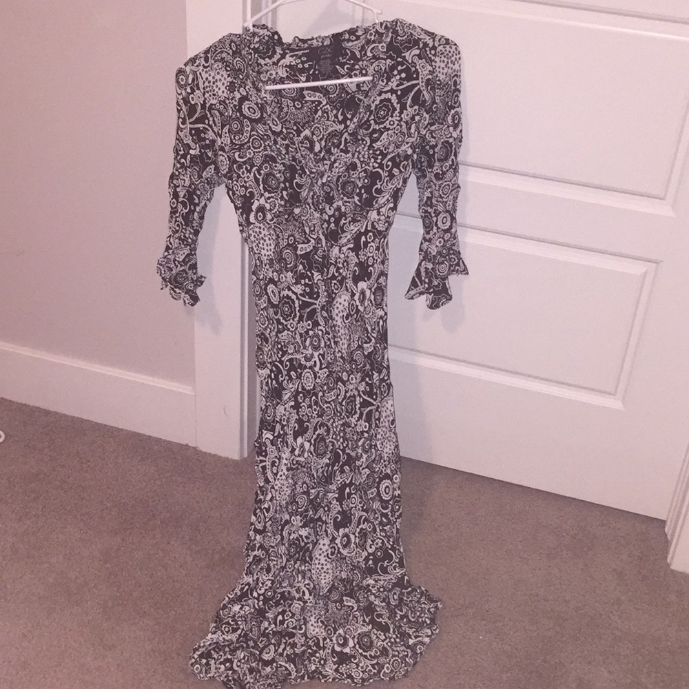 CDC black and white dress Size 6 petite